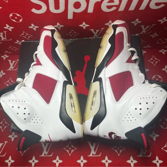 SOLD!! gently used Jordan 6 retro carmine size 14 - Picture 8 of 10